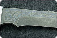 Нож Хазар стабилизированная карельская береза, cpr, алюминий : фото 8