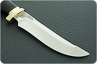 Нож Росомаха граб - черное дерево, эп-766, латунь : фото 4