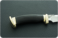 Нож Росомаха граб - черное дерево, эп-766, латунь : фото 5