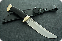 Нож Росомаха граб - черное дерево, эп-766, латунь : фото 9