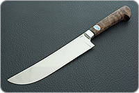 Нож Пчак стабилизированная карельская береза, elmax, алюминий : фото 2