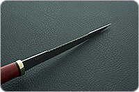 Нож Белуга стабилизированная карельская береза, 95х18, латунь : фото 9