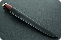 Нож Белуга стабилизированная карельская береза, 95х18, латунь : фото 11