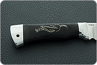 Нож Александр граб - черное дерево, elmax, алюминий : фото 5