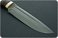 Нож Селигер стабилизированная карельская береза, elmax, латунь : фото 4