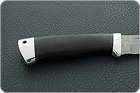 Нож Бекас граб - черное дерево, 95х18, алюминий : фото 5