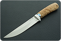 Нож Лиса карельская береза, aus-8, алюминий : фото 2