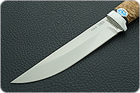 Нож Лиса карельская береза, aus-8, алюминий : фото 3