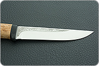 Нож Лиса карельская береза, 100х13м, текстолит : фото 7