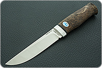 Нож Следопыт стабилизированная карельская береза, 95х18, алюминий : фото 2