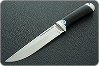 Нож Лиса наборная кожа, алюминий, без дополнительной обработки : фото 2