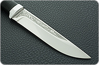 Нож Лиса наборная кожа, алюминий, без дополнительной обработки : фото 4