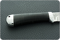 Нож Лиса наборная кожа, алюминий, без дополнительной обработки : фото 5