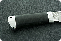 Нож Робинзон-1 наборная кожа, 100х13м, алюминий : фото 5