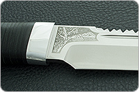 Нож Робинзон-1 наборная кожа, 100х13м, алюминий : фото 8