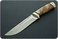 Нож Бекас кап березовый, 100х13м, латунь : фото 2