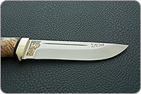 Нож Бекас кап березовый, 100х13м, латунь : фото 7