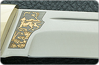 Нож Бекас кап березовый, 100х13м, латунь : фото 8