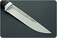 Нож Лиса граб - черное дерево, n690, алюминий : фото 4