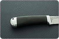 Нож Лиса граб - черное дерево, n690, алюминий : фото 5