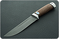 Нож Бекас (пескоструйная тонировка клинка) орех, 100х13м, алюминий : фото 2