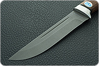 Нож Бекас (пескоструйная тонировка клинка) орех, 100х13м, алюминий : фото 3