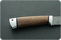 Нож Бекас (пескоструйная тонировка клинка) орех, 100х13м, алюминий : фото 5