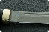 Нож Финка-3  граб - черное дерево, d2, латунь : фото 8