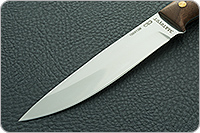 Нож Пескарь ЦМ накладки орех, 100х13м, цельнометаллический : фото 3