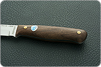 Нож Пескарь ЦМ накладки орех, 100х13м, цельнометаллический : фото 6