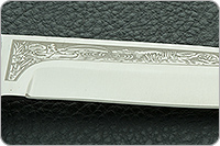 Нож Пескарь ЦМ накладки орех, 100х13м, цельнометаллический : фото 8