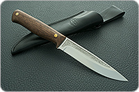 Нож Пескарь ЦМ накладки орех, 100х13м, цельнометаллический : фото 10