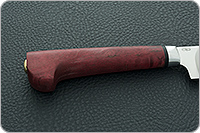 Нож Пчак стабилизированная карельская береза, 100х13м, алюминий : фото 5