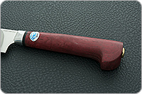 Нож Пчак стабилизированная карельская береза, 100х13м, алюминий : фото 6