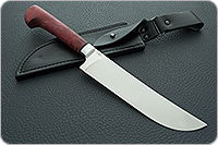 Нож Пчак стабилизированная карельская береза, 100х13м, алюминий : фото 9