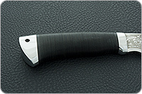 Нож Хазар наборная кожа, 95х18, алюминий : фото 5