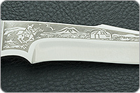 Нож Хазар наборная кожа, 95х18, алюминий : фото 8