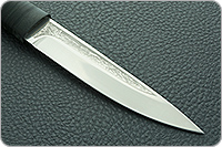 Нож Пескарь наборная кожа, 100х13м, текстолит : фото 4