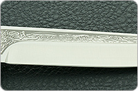 Нож Пескарь наборная кожа, 100х13м, текстолит : фото 7