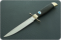 Нож Финка-2 Вача граб - черное дерево, n690, латунь : фото 2