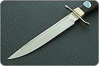 Нож Финка-2 Вача граб - черное дерево, n690, латунь : фото 3