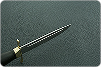 Нож Финка-2 Вача граб - черное дерево, n690, латунь : фото 9