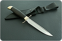 Нож Финка-2 Вача граб - черное дерево, n690, латунь : фото 10