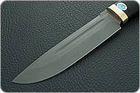 Нож Селигер  граб - черное дерево, эп-766, латунь : фото 3