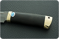 Нож Селигер  граб - черное дерево, эп-766, латунь : фото 6