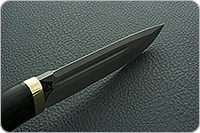 Нож Селигер  граб - черное дерево, эп-766, латунь : фото 8