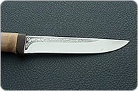 Нож Лиса кап березовый, 95х18, текстолит : фото 7