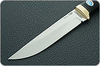 Нож Лиса наборная кожа, elmax, латунь : фото 3