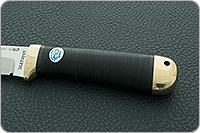 Нож Лиса наборная кожа, elmax, латунь : фото 6