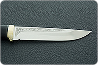 Нож Лиса наборная кожа, elmax, латунь : фото 7